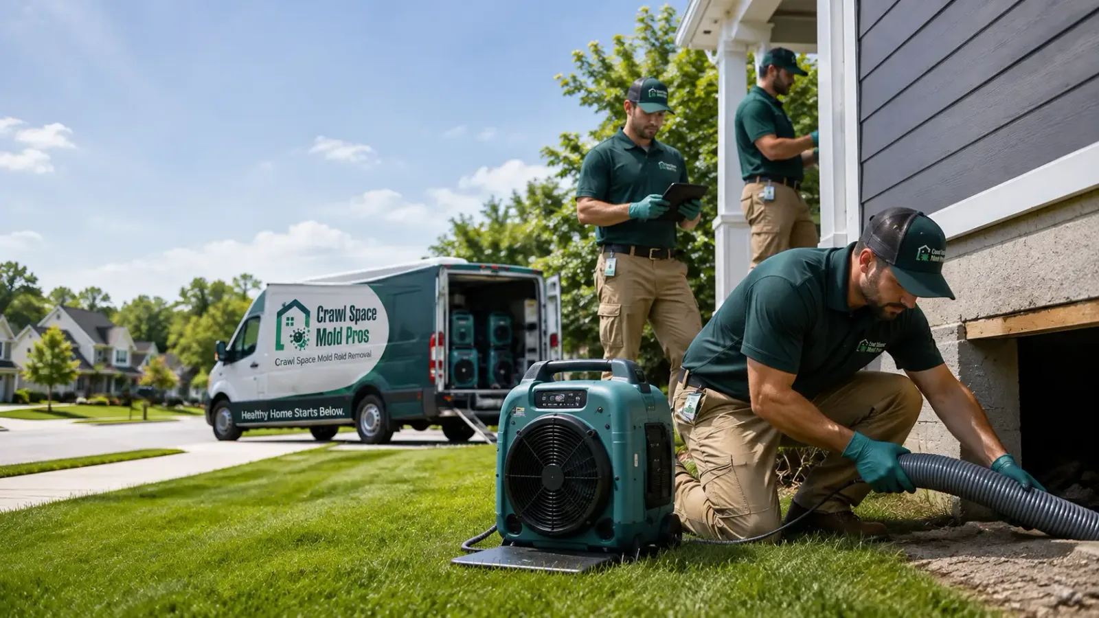 Crawl Space Mold Removal in Hurley, SD